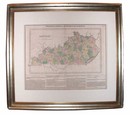 1827 Kentucky Hand Colored Engraving