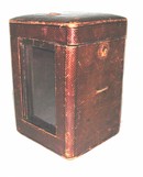 Leather and Fitted Carriage Clock Box, 19th C