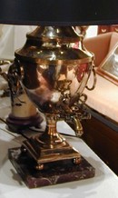 Old Sheffield Plate Hot Water Urn/ Lamp