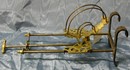 George III Steel and Brass Hanging Trivet