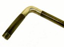 American Art Deco Silver and Rosewood Cane 1920