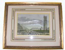 Hand Colored Engraving of Paris 19th Century