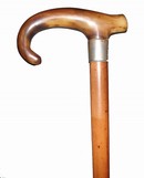 Horn Handled Walking Stick 19th Century
