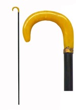 Jade Style Handled Walking Stick Circa 1900