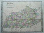 Greenleaf Kentucky and Tennesse Map 1842