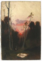 Barbizon School Oil on Canvas Circa 1870