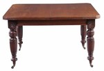 English Regency Style Walnut Dining Table 19th C