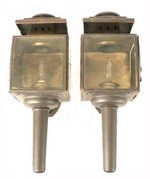 Pair of American Carriage Lamps, 20th Century