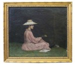 American School Oil on Canvas 19th Century