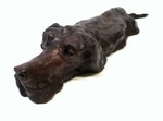 Bronze of a Labrador Retriever Swimming 