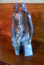American School Family Bronze Circa 1950