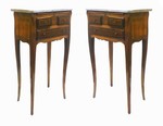 Pair of Italian Inlaid Rosewood Side Tables 18th Century