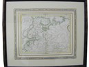 French Hand Colored Engraving of Russia Dated 1852