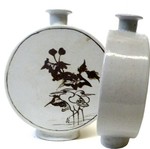 Qing Dynasty Porcelain Flask, 19th Century