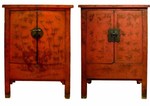 Ming Style Lacquered Cabinet 19th Century