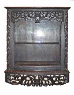 Anglo Indian Ebonized and Carved Cabinet 19th Century
