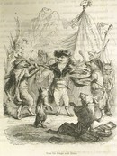 1867 Grandville Engraving, Wolves