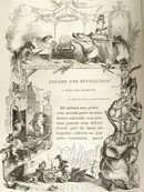 1867 Grandville Engraving, Beginning of Revolution