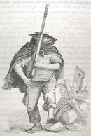 1867 Grandville Engraving, Wolf