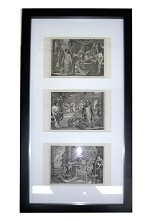 Hogarth Engraving PAUL BEFORE FELIX C. 1838