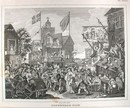 Hogarth Engraving Dated 1838 SOUTHWARK FAIR