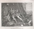Hogarth Engraving Dated 1838 MR GARRICK IN