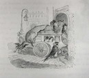 1867 Grandville Engraving, Stagecoach