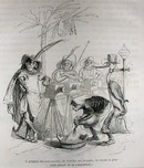 1867 Grandville Engraving of Photographers