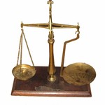Birmingham Brass and Mahogany Scales Circa 1900
