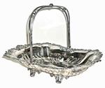 Regency Style Silver Plated Cake Basket 19th Century