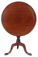 George III Mahogany Tilt Top Tea Table C. 1770