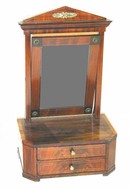 Biedermier Inlaid Mahogany Dressing Mirror C. 1820