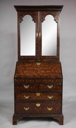 Rare British Colonial Calamander Bureau Bookcase 18th C