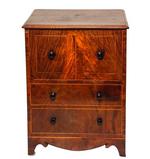 George III Inlaid Mahogany Bedside Cabinet Circa 1780